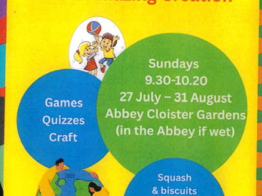 Abbey @9.30 Summer Programme - God's Amazing Creation